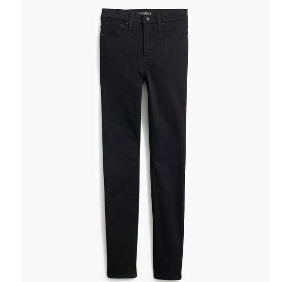 NWT J. Crew Factory 9" Mid-rise Black Skinny Jean in Signature Stretch Size 26 - Picture 1 of 9